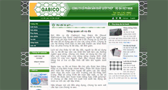 Desktop Screenshot of gabico.com.vn