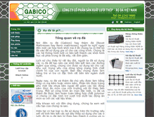 Tablet Screenshot of gabico.com.vn